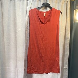 Lole Vibrant Red Sleeveless Tank Top Dress